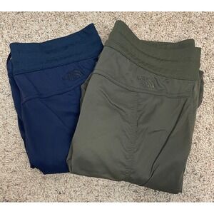 The North Face Aphrodite 2.0 Capri Pants Lot of 2 Womens M Green Blue Gorpcore